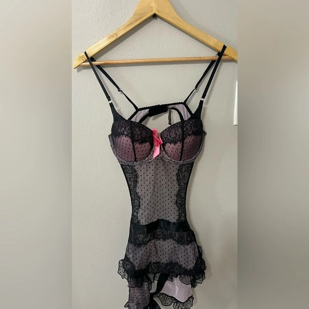 Victoria’s Secret Sexy Little Things Lace Bustier Babydoll – 36B